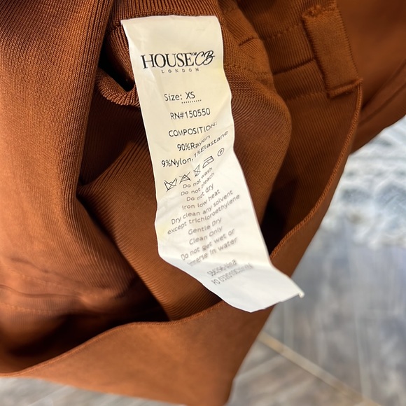 HOUSE OF CB 'Aina' Tan Cut Out Bandage Midi Dress NWOT - Picture 10 of 11